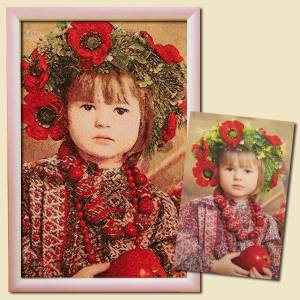 Вышивка фото "Украиночка"